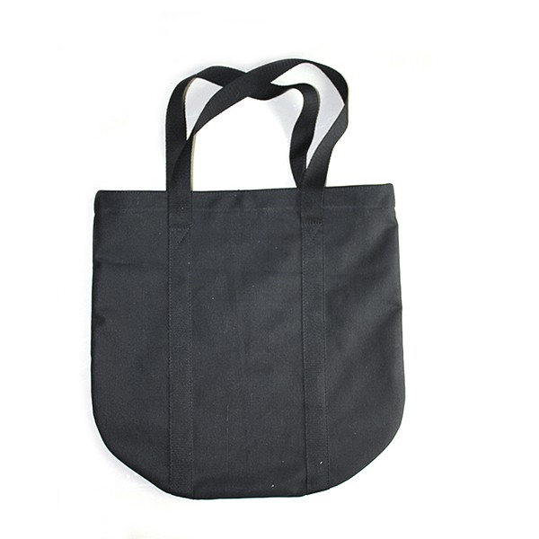 Black Canvas Tote Handbag