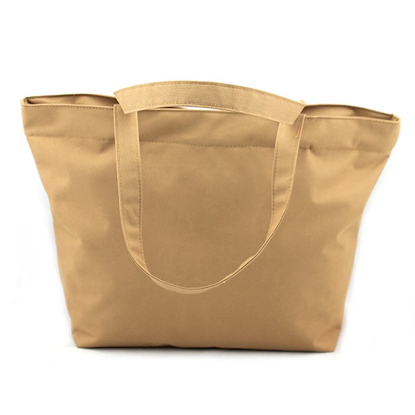 Brown Cotton Canvas Tote Bag