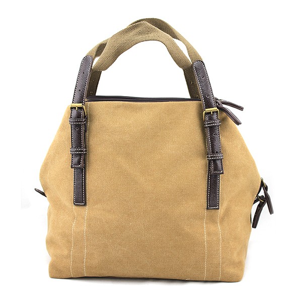 Brown Custom Made Canvas Handbag