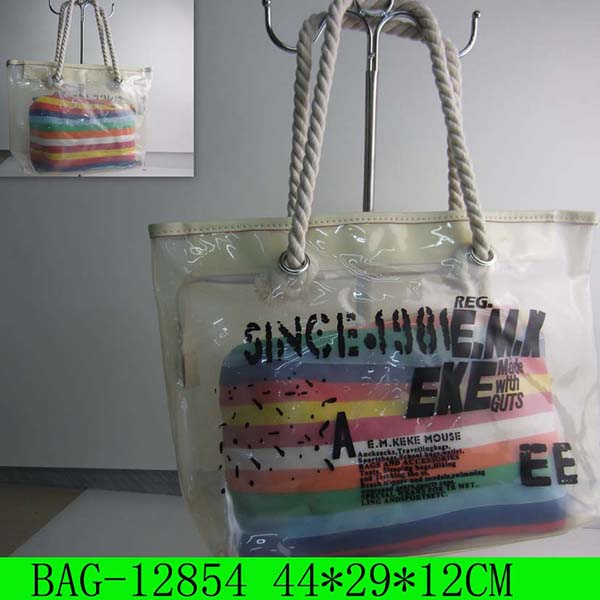 Fashion Clear PVC Tote Handbag