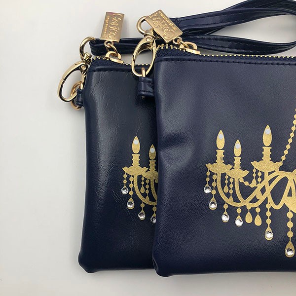 Fashion PU Leather Diamond Cosmetic Bag