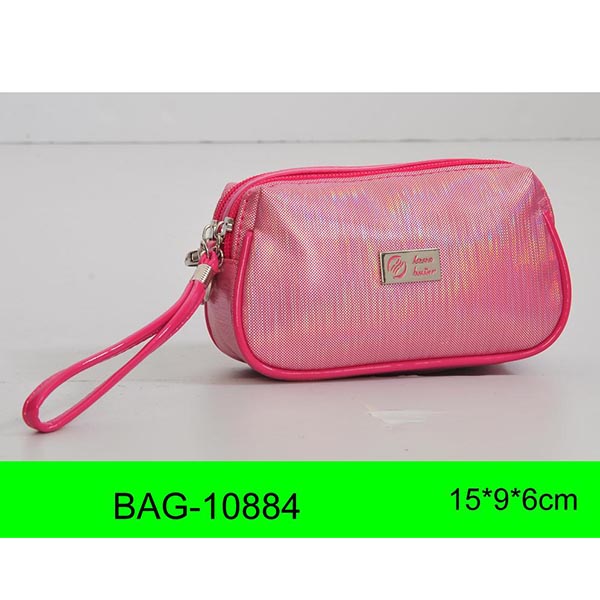 Fashion Pink Wrist Cosmetic Bag