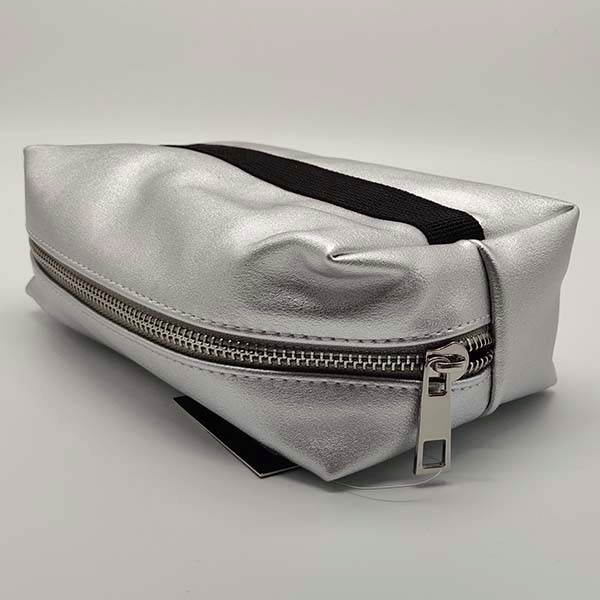 Fashion Silver PU Cosmetic Bag