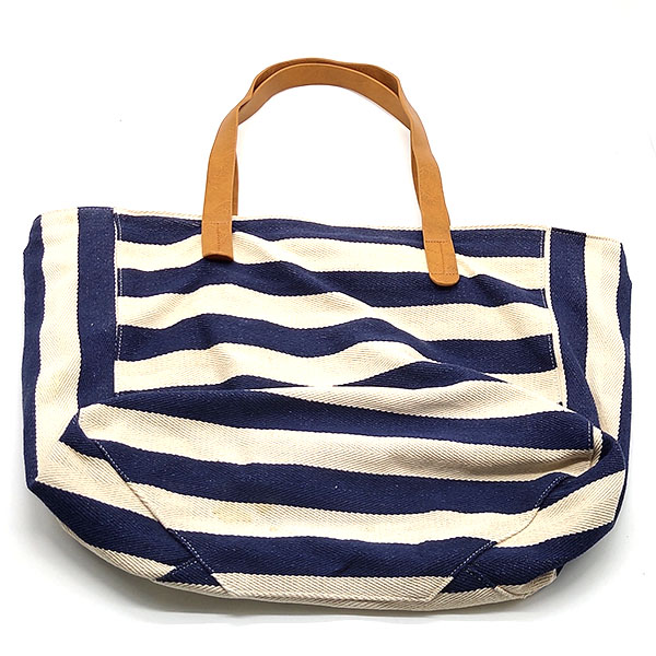 Fashion Stripe Canvas Tote Handbag