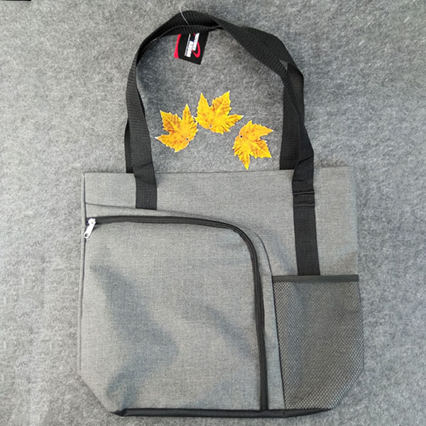 Fashion gray polyester shoulder tote bag