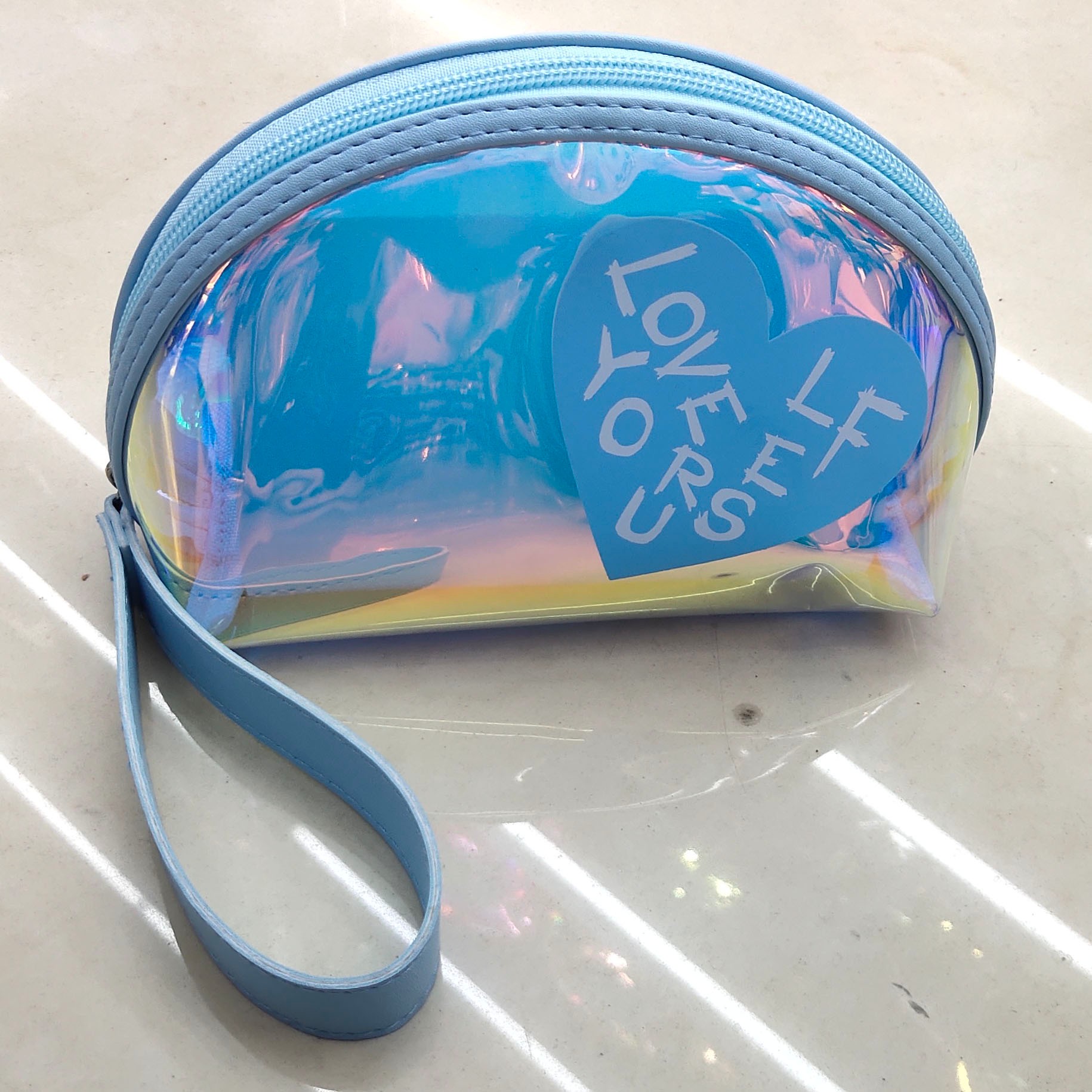 Holographic Clear TPU Makeup Bag