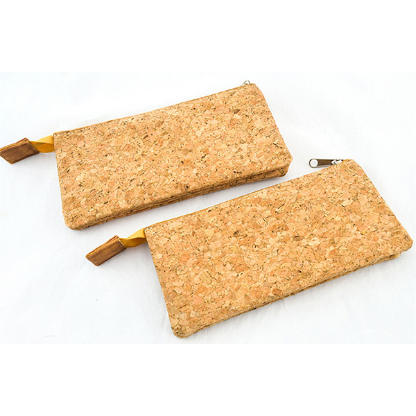 Imitated wood design pu leather cosmetic pouch