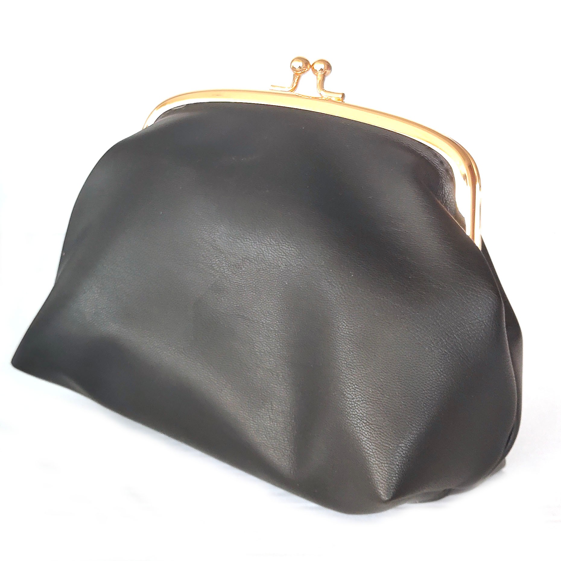 Metal Clip Cosmetic Bag