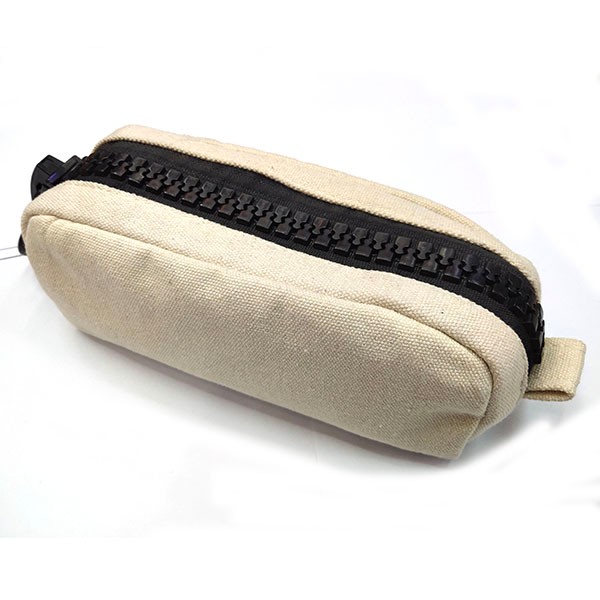 Natural Color Canvas Cosmetic Bag